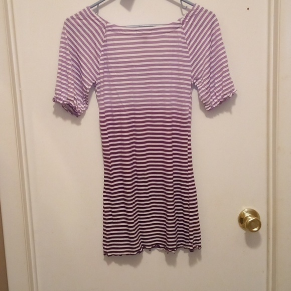 NWT - Fang Striped Purple & White Shirt - Size Small - Picture 5 of 5